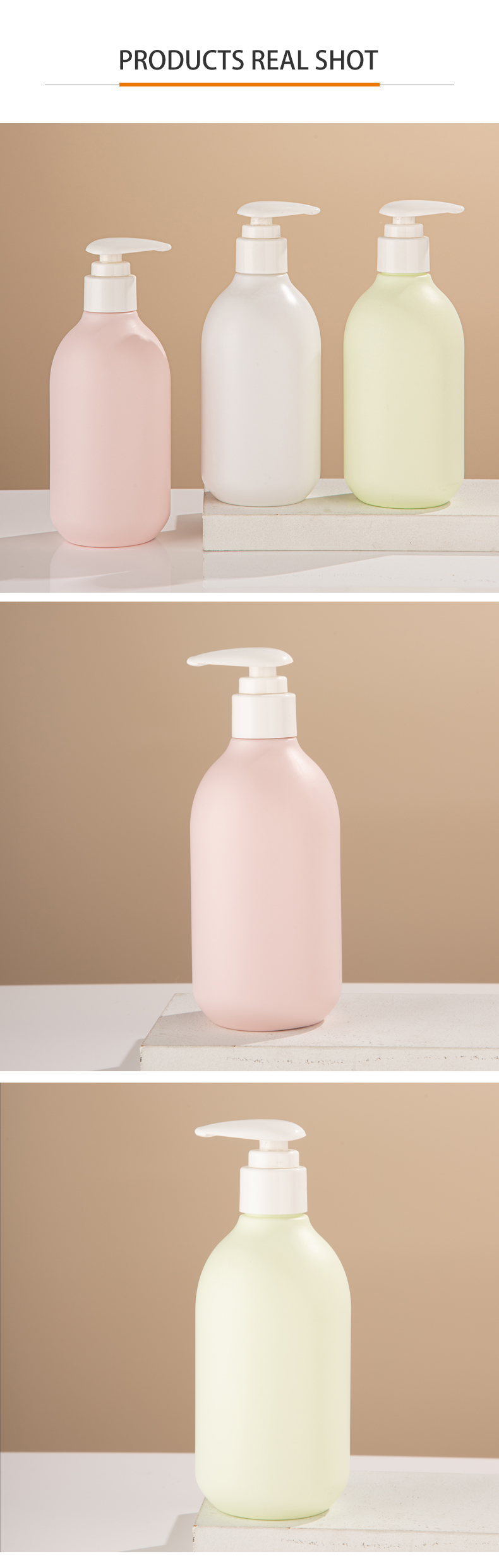 PE Pressing the moisturizing cream bottle shampoos bottle bag 250ml hand -gel bottle plastic bottle wholesale - PE Washing Bottle Packing - 6