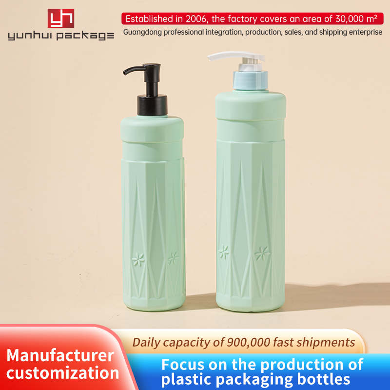 PE cylindrical bottle bag, European -style carved shower gel bottle 500ml emulsion bottle 700ml shampoo bottle